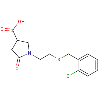 1-{2-[(2-Chlorobenzyl)thio]ethyl}-5-oxopyrrolidine-3-carboxylic acid