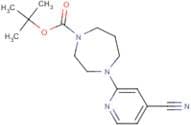 tert-Butyl 4-(4-cyanopyridin-2-yl)homopiperazine-1-carboxylate