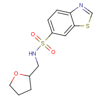 N-(Tetrahydrofuran-2-ylmethyl)-1,3-benzothiazole-6-sulfonamide