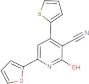 6-(2-Furyl)-2-hydroxy-4-(2-thienyl)nicotinonitrile