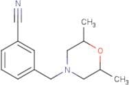3-[(2,6-Dimethylmorpholin-4-yl)methyl]benzonitrile