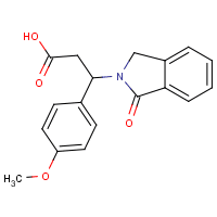 3-(4-Methoxyphenyl)-3-(1-oxo-1,3-dihydro-2H-isoindol-2-yl)propanoic acid
