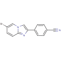 4-(6-Bromoimidazo[1,2-a]pyridin-2-yl)benzonitrile