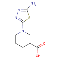 1-(5-Amino-1,3,4-thiadiazol-2-yl)piperidine-3-carboxylic acid