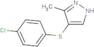4-[(4-Chlorophenyl)thio]-3-methyl-1H-pyrazole