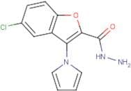 5-Chloro-3-(1H-pyrrol-1-yl)-1-benzofuran-2-carbohydrazide