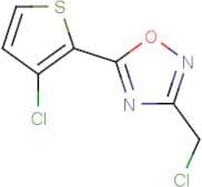 3-(Chloromethyl)-5-(3-chlorothiophen-2-yl)-1,2,4-oxadiazole