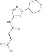 4-Oxo-4-[(1-tetrahydro-2H-pyran-4-yl-1H-pyrazol-4-yl)amino]but-2-enoic acid