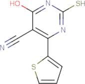 4-Hydroxy-2-mercapto-6-thien-2-ylpyrimidine-5-carbonitrile