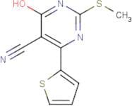 4-Hydroxy-2-(methylthio)-6-thien-2-ylpyrimidine-5-carbonitrile