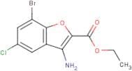 Ethyl 3-amino-7-bromo-5-chloro-1-benzofuran-2-carboxylate