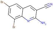 2-Amino-6,8-dibromoquinoline-3-carbonitrile