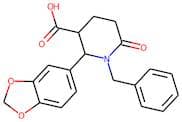 2-(1,3-Benzodioxol-5-yl)-1-benzyl-6-oxopiperidine-3-carboxylic acid