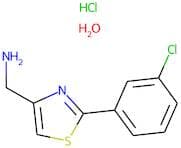 4-(Aminomethyl)-2-(3-chlorophenyl)-1,3-thiazole hydrochloride monohydrate 97%