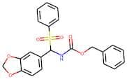 Benzyl N-[(1,3-benzodioxol-5-yl)(phenylsulphonyl)methyl]carbamate