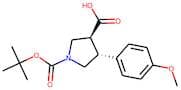 trans-1-(tert-Butoxycarbonyl)-4-(4-methoxyphenyl)pyrrolidine-3-carboxylic acid