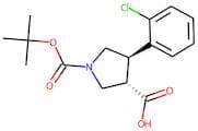 1-[(tert-Butyl)oxycarbonyl]-4-(2-chlorophenyl)pyrrolidine-3-carboxylic acid
