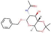 Benzyl-2-acetamido-2-deoxy-4,6-O-isopropylidene-α-D-glucopyranoside