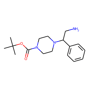 4-(2-Amino-1-phenylethyl)piperazine, N1-BOC protected