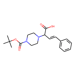 (3E)-2-{4-[(tert-Butyl)oxycarbonyl]piperazinyl}-4-phenylbut-3-enoic acid