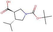 trans-4-Isopropylpyrrolidine-3-carboxylic acid, N-BOC protected