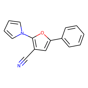3-Cyano-5-phenyl-2-(1-pyrrolyl)furan