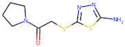 2-Amino-5-{[2-oxo-2-(pyrrolidin-1-yl)ethyl]thio}-1,3,4-thiadiazole