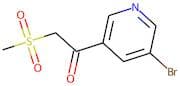 1-(5-Bromopyridin-3-yl)-2-methylsulphonylethanone