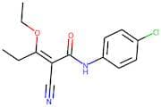 (2Z)-N-(4-Chlorophenyl)-2-cyano-3-ethoxypent-2-enamide