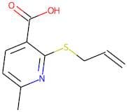 2-(Allylthio)-6-methylnicotinic acid