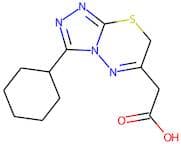 6-(Carboxymethyl)-3-cyclohexyl-7H-[1,2,4]triazolo[3,4-b][1,3,4]thiadiazine