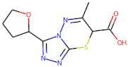 6-Methyl-3-(tetrahydrofuran-2-yl)-7H-[1,2,4]triazolo[3,4-b][1,3,4]thiadiazine-7-carboxylic acid