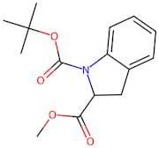 Methyl indoline-2-carboxylate, N-BOC protected