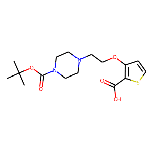 3-(2-Piperazin-1-ylethoxy)thiophene-2-carboxylic acid, N4-BOC protected