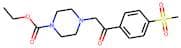 Ethyl 4-{2-[4-(methylsulphonyl)phenyl]-2-oxoethyl}piperazine-1-carboxylate