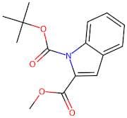 Methyl 1H-indole-2-carboxylate, N-BOC protected