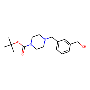 4-[3-(Hydroxymethyl)benzyl]piperazine, N1-BOC protected