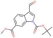 3-Formyl-6-(methoxycarbonyl)-1H-indole, N-BOC protected