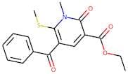 Ethyl 5-benzoyl-1,2-dihydro-1-methyl-6-(methylthio)-2-oxopyridine-3-carboxylic acid