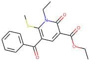 Ethyl 5-benzoyl-1,2-dihydro-1-ethyl-6-(methylthio)-2-oxopyridine-3-carboxylic acid