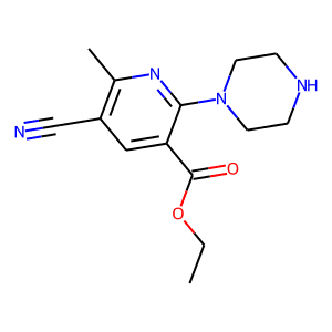 Ethyl 5-cyano-6-methyl-2-(piperazin-1-yl)nicotinate