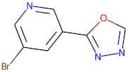 3-Bromo-5-(1,3,4-oxadiazol-2-yl)pyridine