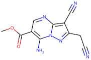 Methyl 7-amino-3-cyano-2-(cyanomethyl)pyrazolo[1,5-a]pyrimidine-6-carboxylate