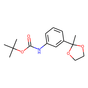 3-(2-Methyl-1,3-dioxolan-2-yl)aniline, N-BOC protected