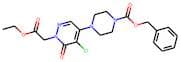 4-[5-Chloro-1-(2-ethoxy-2-oxoethyl)-6-oxo-1,6-dihydropyridazin-4-yl]piperazine, N1-CBZ protected