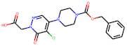 [4-Piperazin-1-yl-5-chloro-6-oxo-6H-pyridazin-1-yl]acetic acid, N4-CBZ protected
