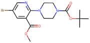 Ethyl 5-bromo-2-piperazin-1-ylpyridine-3-carboxylic acid, N4-BOC protected