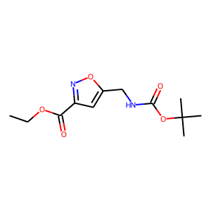 Ethyl 5-(aminomethyl)isoxazole-3-carboxylate, 5-BOC protected