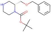 (2R)-2-[(Benzyloxy)methyl]piperazine, N1-BOC protected