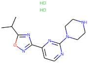 4-(5-Isopropyl-1,2,4-oxadiazol-3-yl)-2-(piperazin-1-yl)pyrimidine dihydrochloride